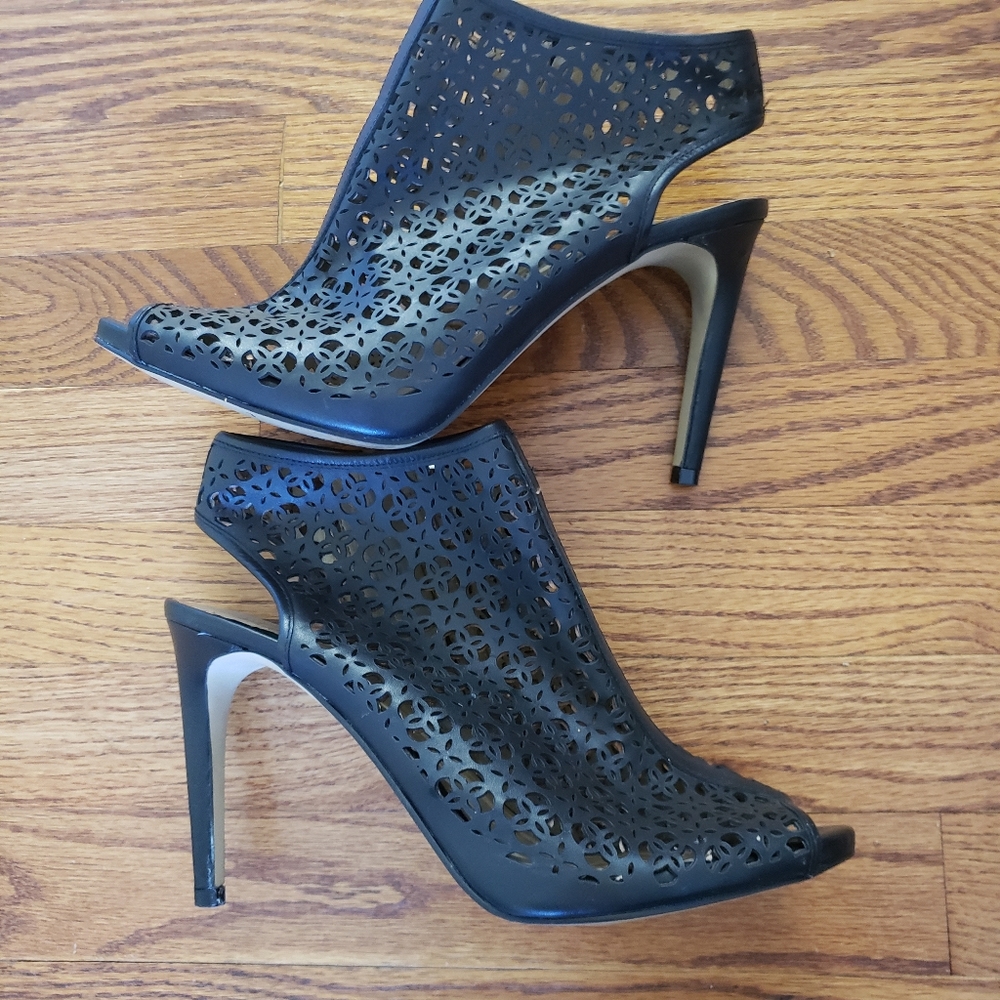 Ann Taylor Billie Cutout Bootie Heels